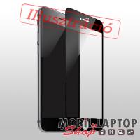 Fólia Samsung A105 / A107 Galaxy A10 / A10s fekete kerettel teljes kijelzős ÜVEG