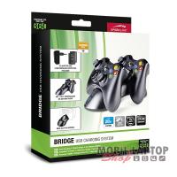 Töltőszett SPEEDLINK Bridge USB XBOX 360 gamepadhoz SL-2308-BK