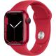 Apple Watch S7 Cellular (41mm) (PRODUCT)RED piros alumínium tok, (PRODUCT)RED piros szilikon sportsz